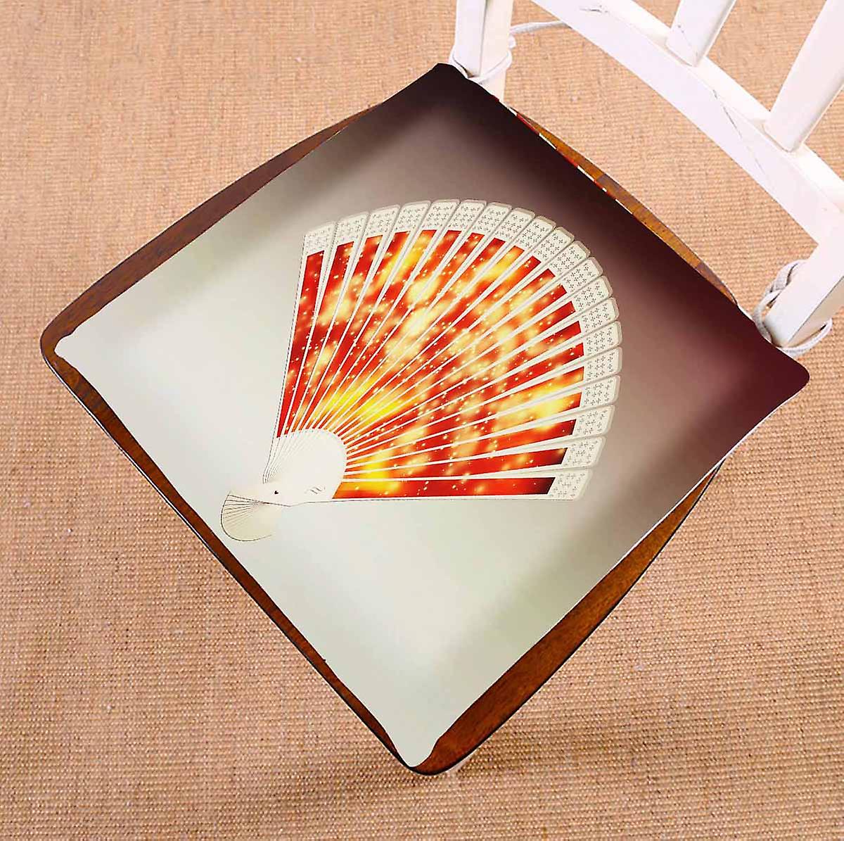 Colorful Hand Fan Gray 3d Chair Pads Chair Mat Seat Cushion Chair Cushion Floor Cushion 40x40 Cm