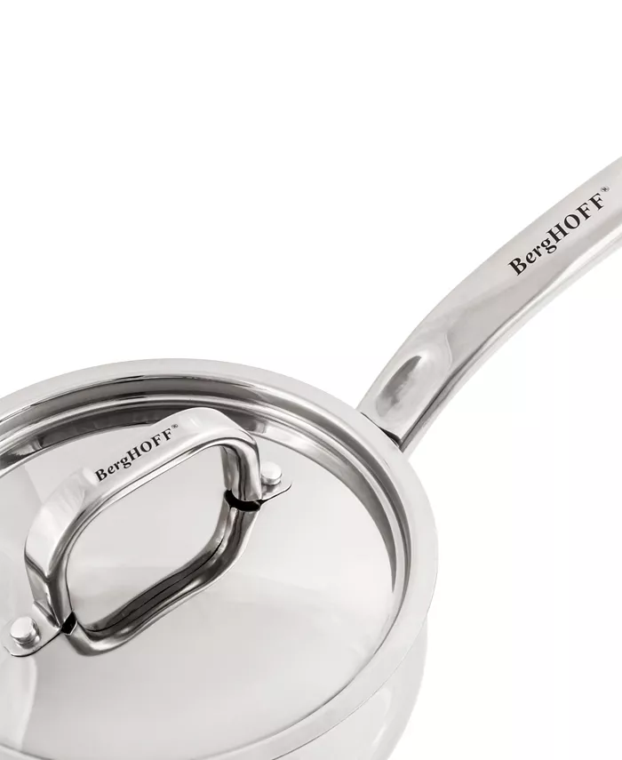 BergHOFF Belly 18 10 Stainless Steel 3.2 Quart Sauce Pan with Lid