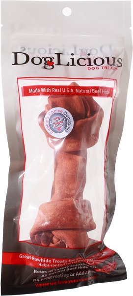 Canine's Choice DogLicious Chicken Flavor Bone Rawhide Dog Treat