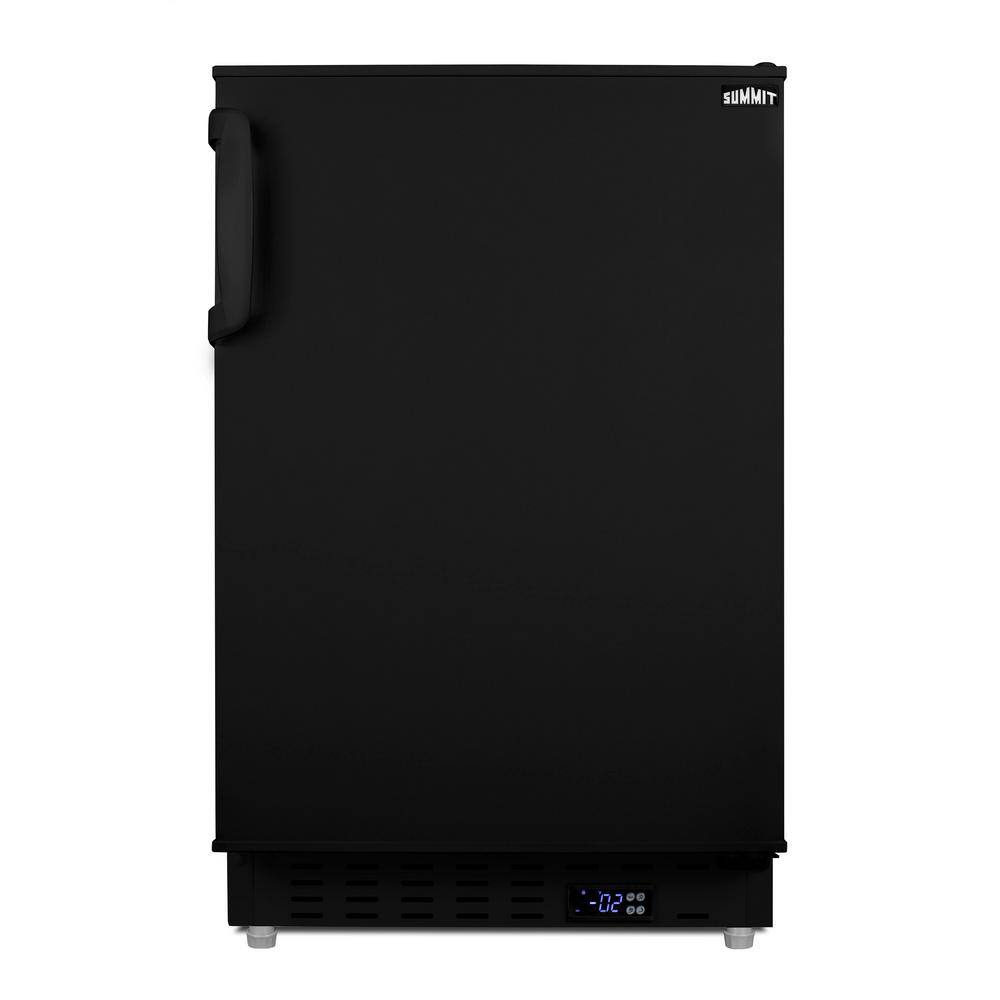 Summit Appliance 2.68 cu. ft. Manual Defrost Upright Freezer in Black ADA Compliant ALFZ37B