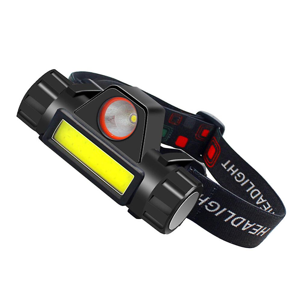 1pc Head Mounted Flashlight Usb Charging Headlight Outdoor Lighting Flashlight