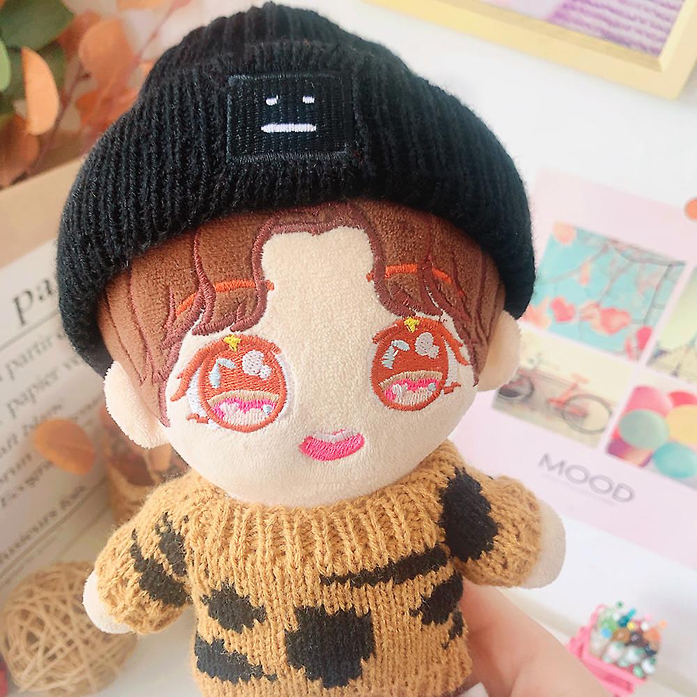 Resilient Hat Leopard Sweater Pants 8in 20cm Plush Doll Clothes