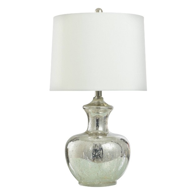 Mercury Glass Table Lamp Silver Stylecraft