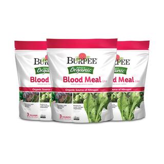 Burpee Natural  Organic 3 lbs. Blood Meal Granule Plant Food (3-Pack) DCBP3BL3