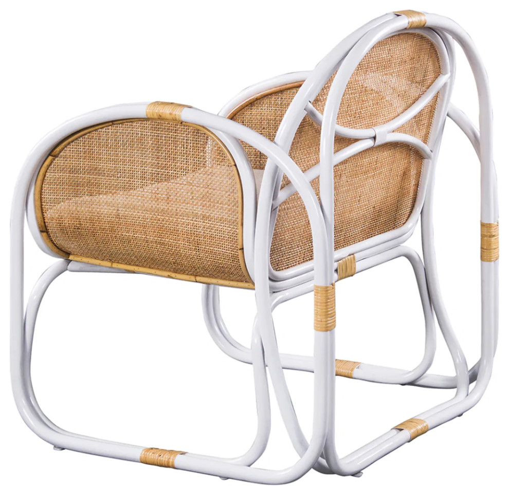 Matthew Izzo Home Latitude Caned Lounge Chair   Tropical   Armchairs And Accent Chairs   by Matthew Izzo  Houzz