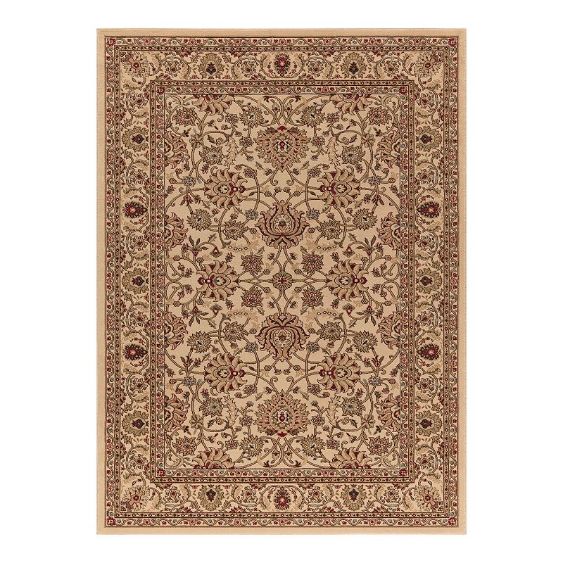 Merinos Mahal Floral Framed Rug