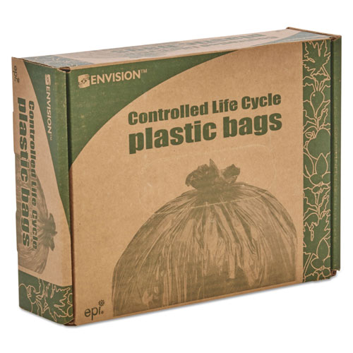 Stout Controlled Life-Cycle Plastic Trash Bags | 33 gal， 1.1 mil， 33