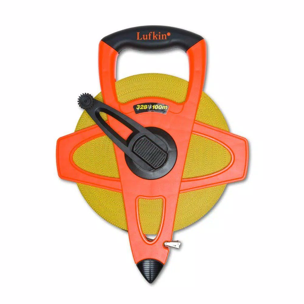 Lufkin 328 ft. Fiberglass Tape Measure with 2-Sided Metric and#8211; XDC Depot