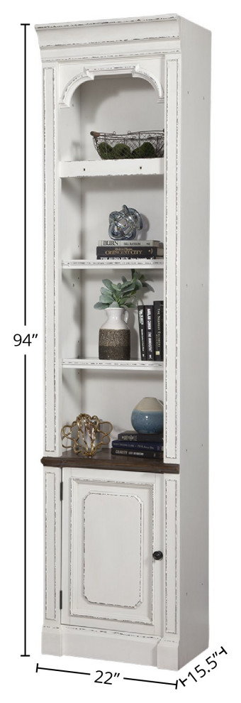 Parker House Provence 22 quotOpen Top Bookcase   Farmhouse   Bookcases   by Parker House  Houzz