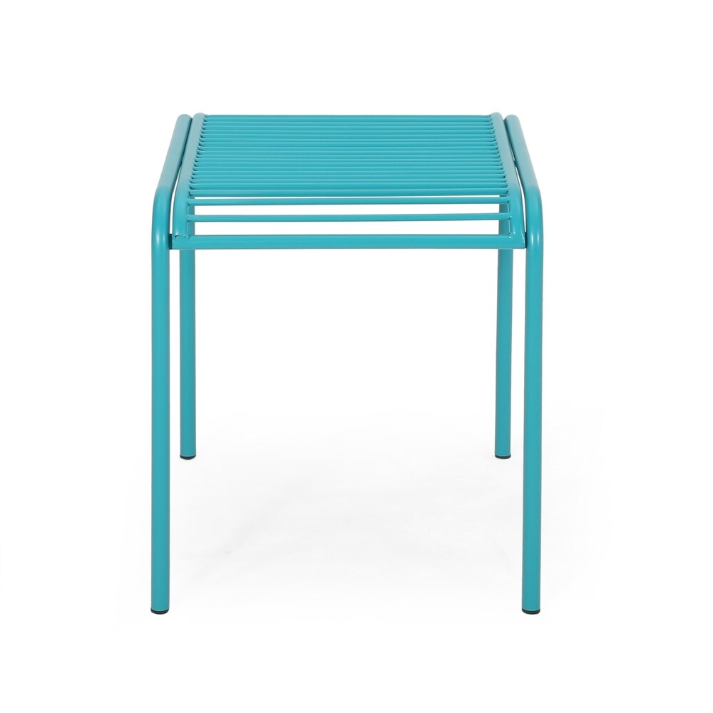 Boston Outdoor Modern Side Table by Christopher Knight Home