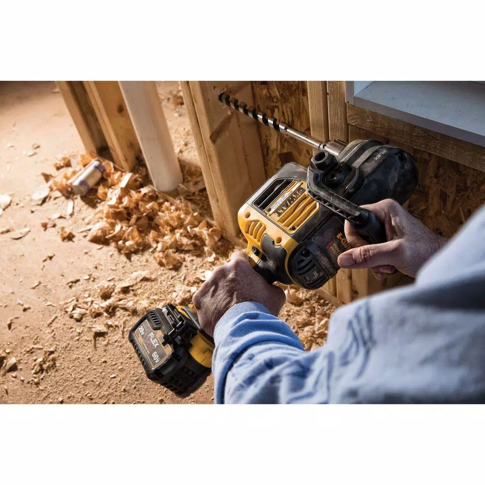 DEWALT FLEXVOLT 60-Volt MAX Cordless Brushless 1/2 in. Stud and Joist Drill with E-Clutch and (1) FLEXVOLT 6.0Ah Battery and#8211; XDC Depot