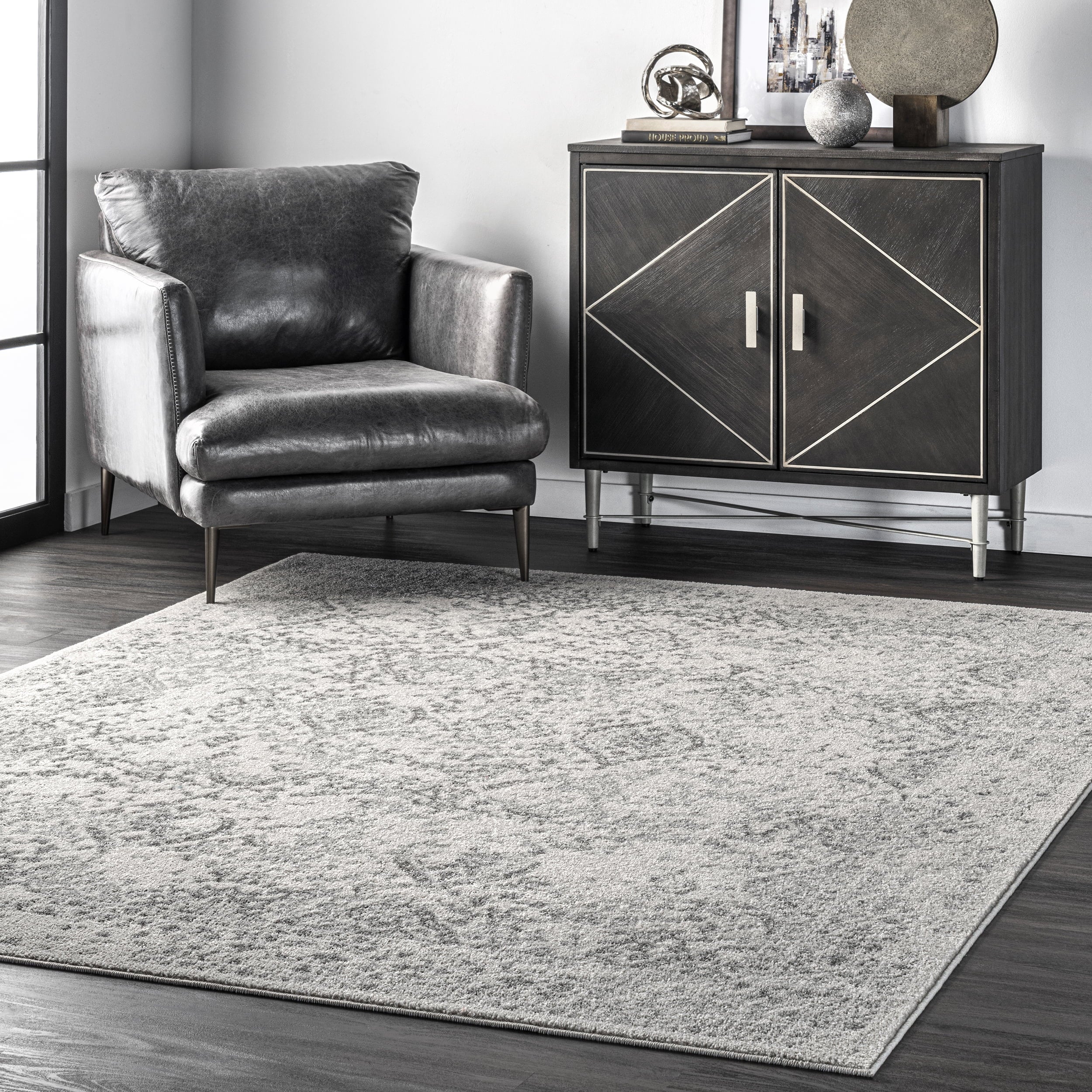 nuLOOM Vintage Abstract Transitional Area Rugs, Off-White