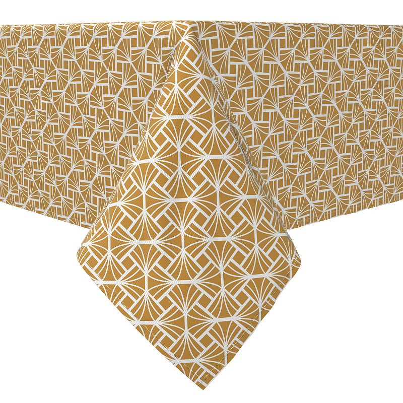 Rectangular Tablecloth， 100% Cotton， Diamond Art Deco