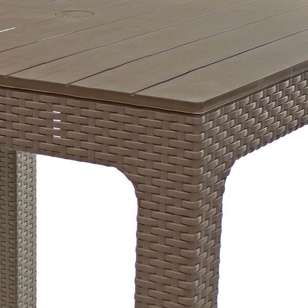 Square Polypropylene Outdoor Dining Table