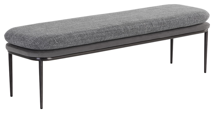 Koffi Bench   Midcentury   Upholstered Benches   by Sunpan Modern Home  Houzz