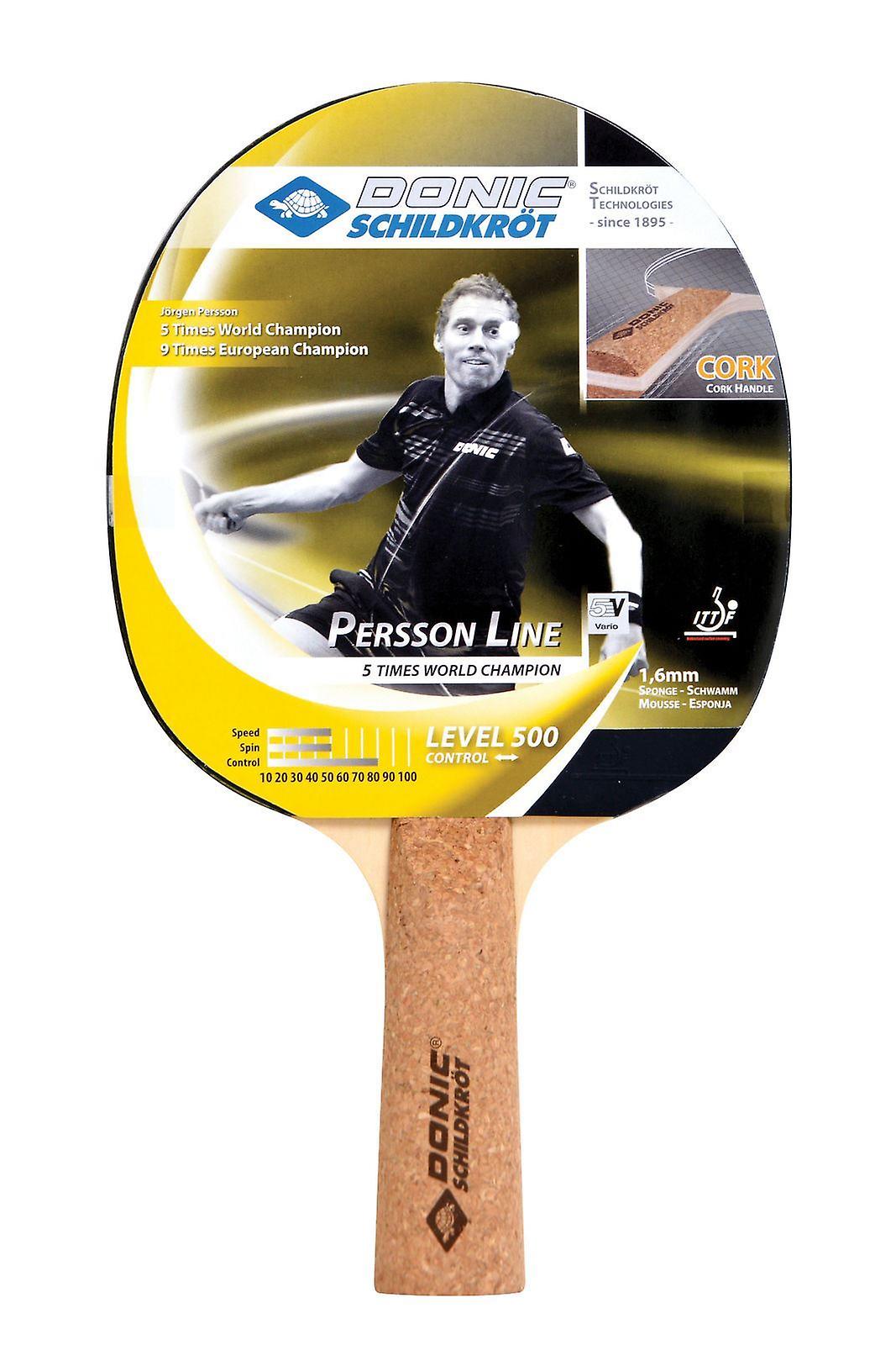 Donic Schildkrot Persson 500 Table Tennis Paddle Recreation School Bat Racket