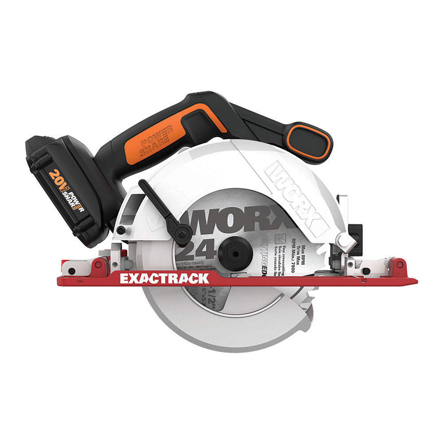 Worx 20V Power Share ExacTrack 6-1/2” Circular Saw