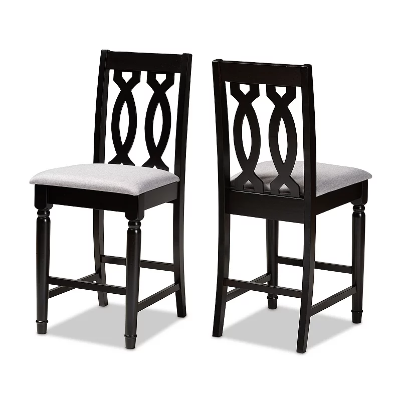 Baxton Studio Darcie Counter Stool 2-piece Set