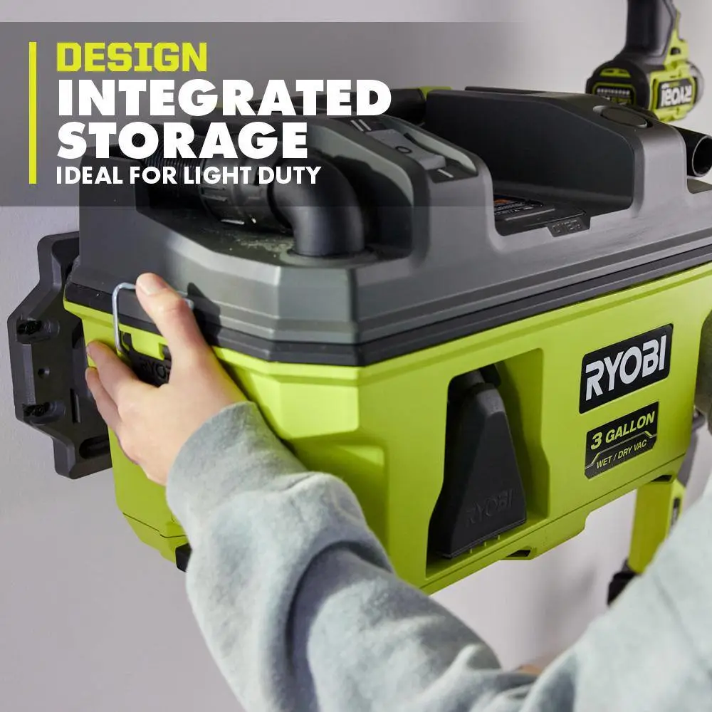 RYOBI ONE+ 18V LINK Cordless 3 Gal. WetDry Vacuum (Tool Only) PCL734B