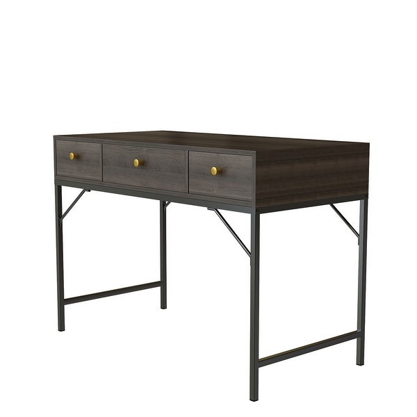 42 Inch Accent Sofa Table， Industrial Console Table