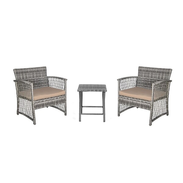 Heritage Outdoor 3piece Wicker Bistro Patio Set