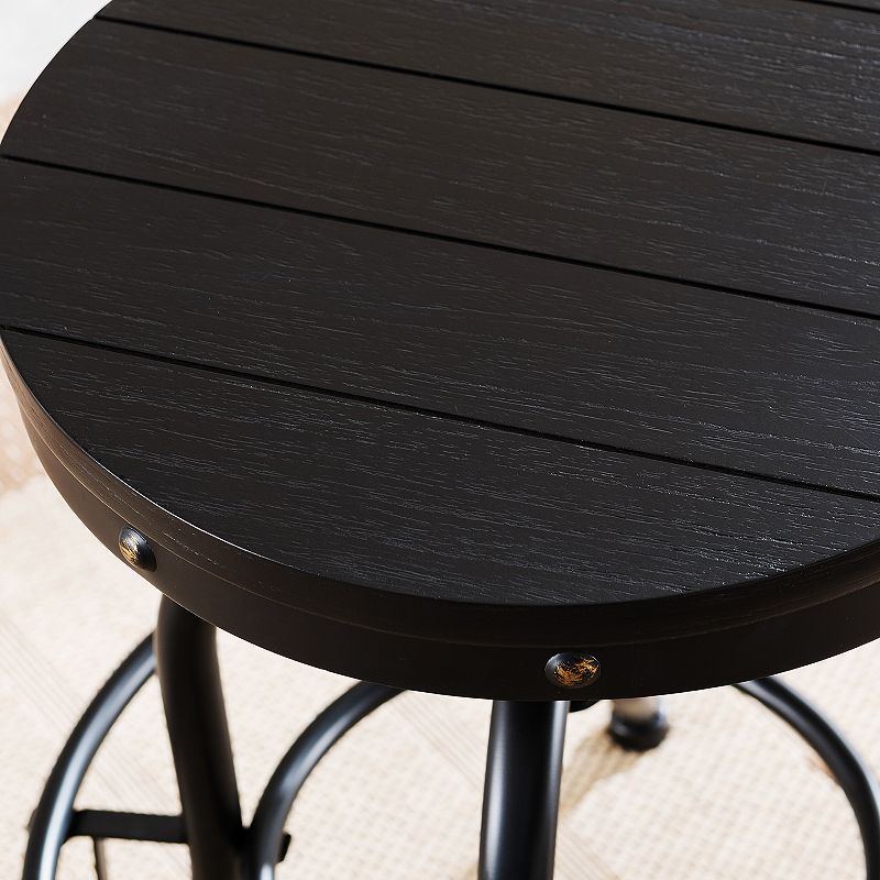 Southern Enterprises Round Adjustable-Height Stool