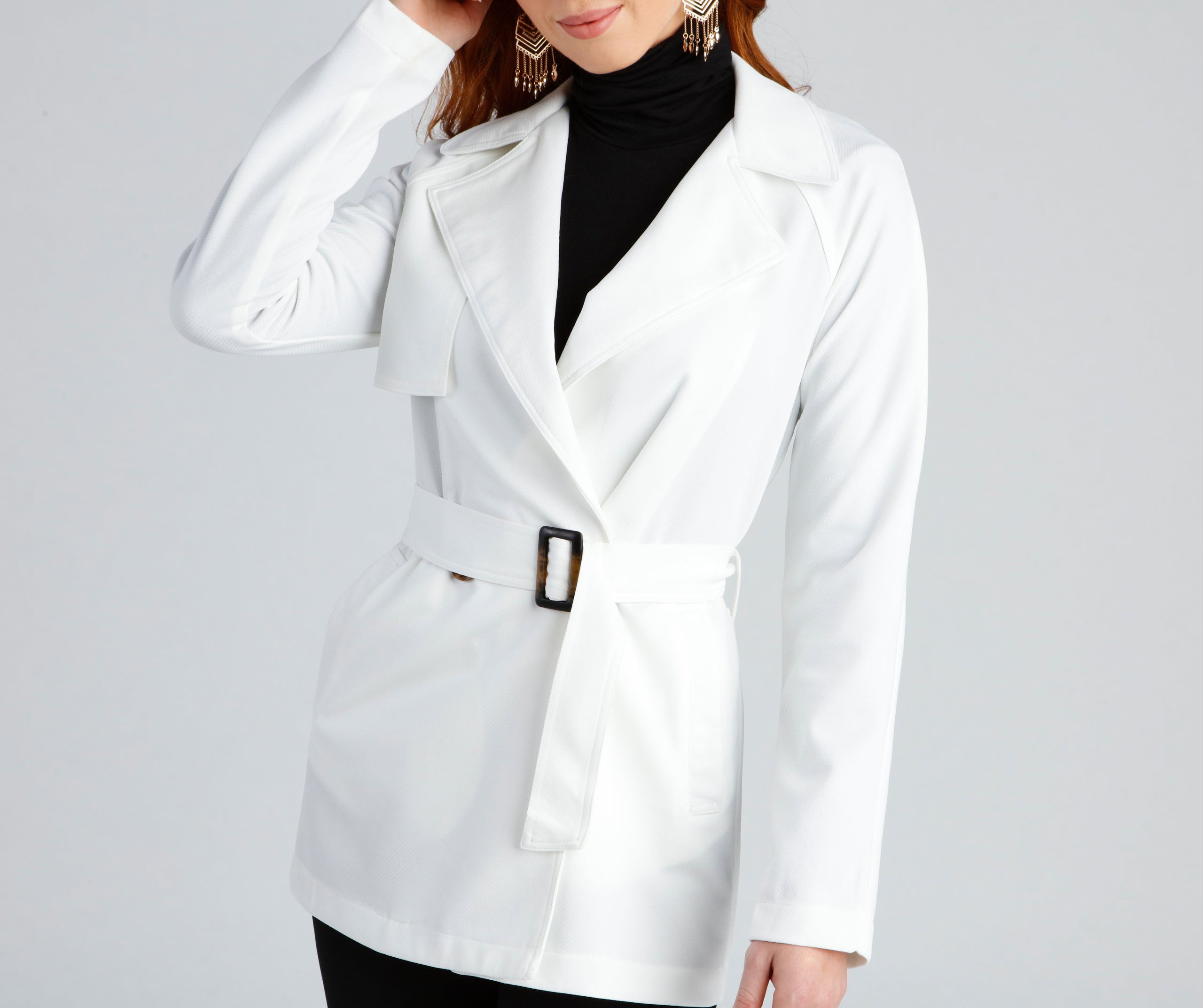 Timelessly Chic Belted Trench Coat