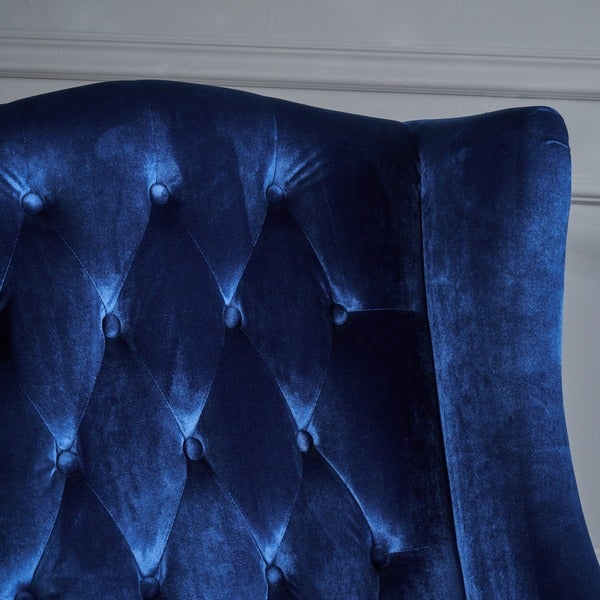 Toddman High-Back Velvet Club Chair by Christopher Knight Home