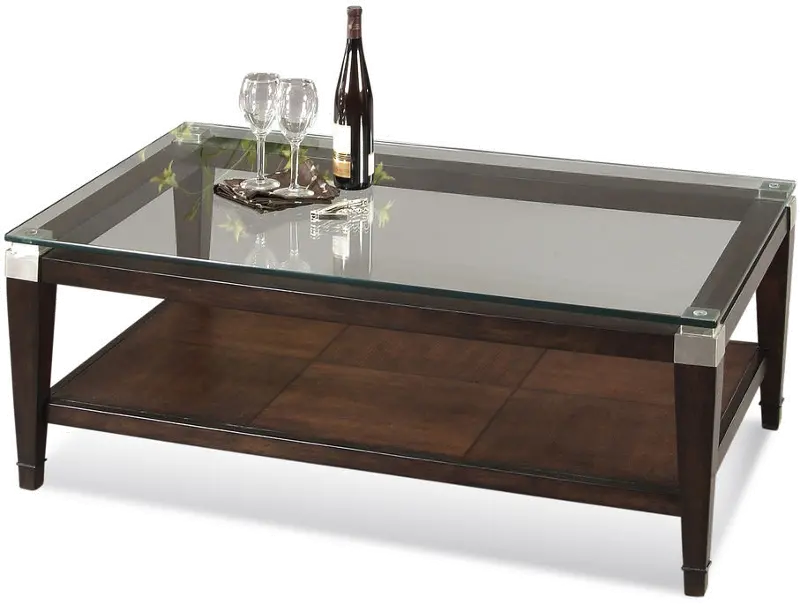 Dunhill Glass Top Coffee Table