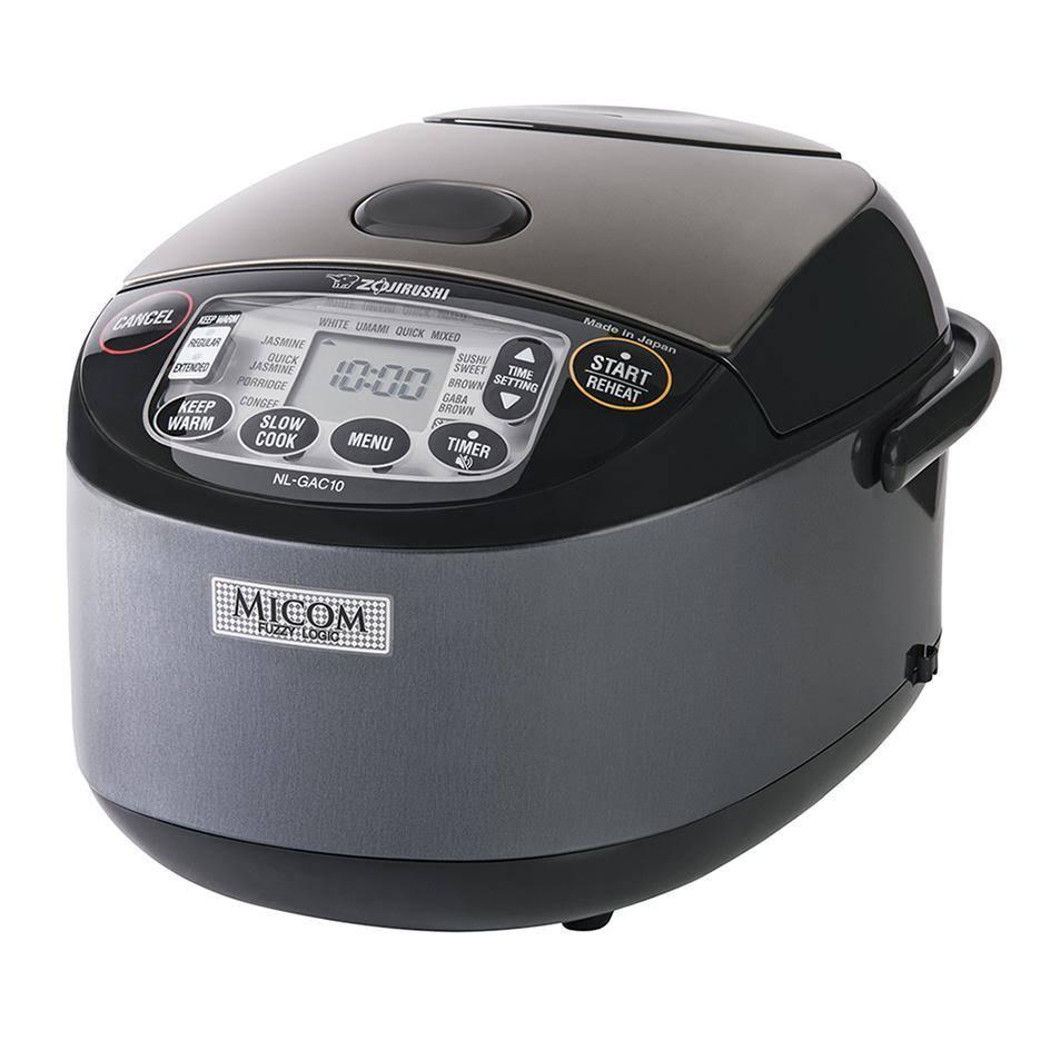 5.5 Cup Umami Micom Rice Cooker & Warmer – Metallic Black