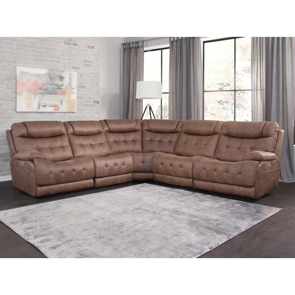 Copper Grove Arvada Dual Power 5 Piece Sectional