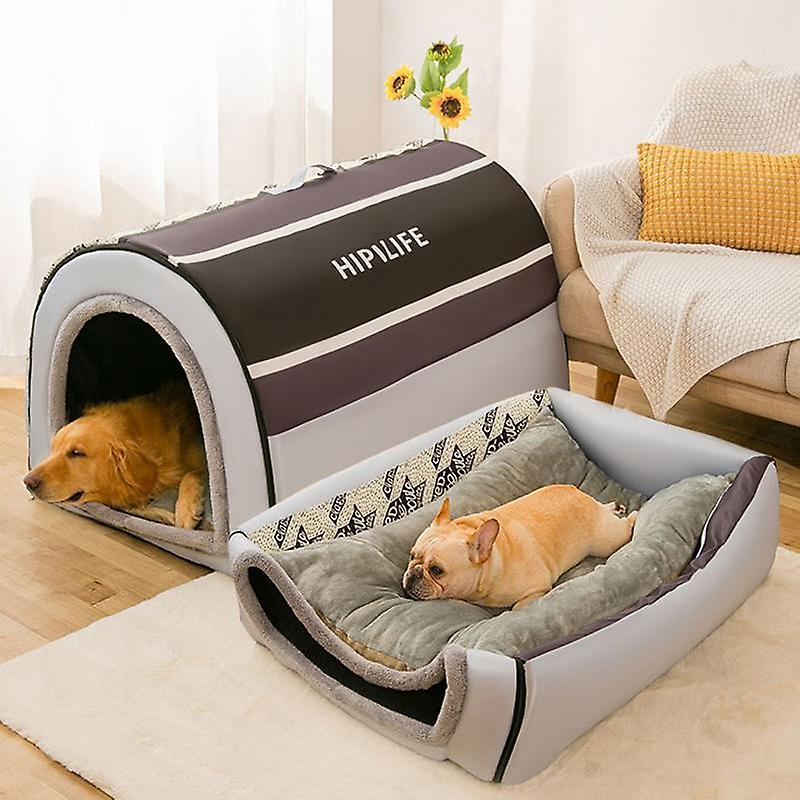 Thick flannel pet dog tent house