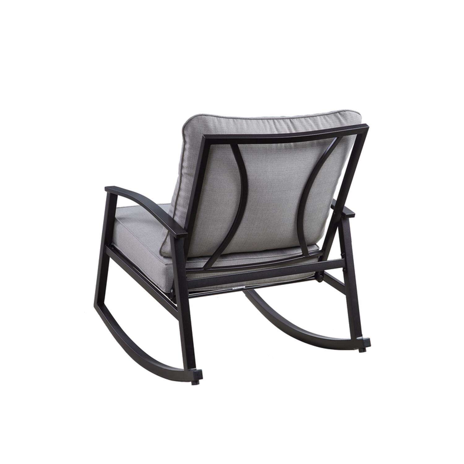 Living Accents Black Steel Bistro Chat Set 3-Pieces