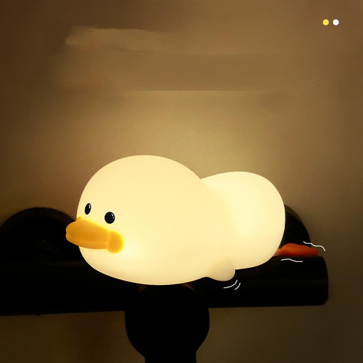 Led Night Lightduck Night Light Kids Lampsmart Bedside With Touch Sensor Silicone Lamp Charging Night Lightusb Rechargeable Lamps