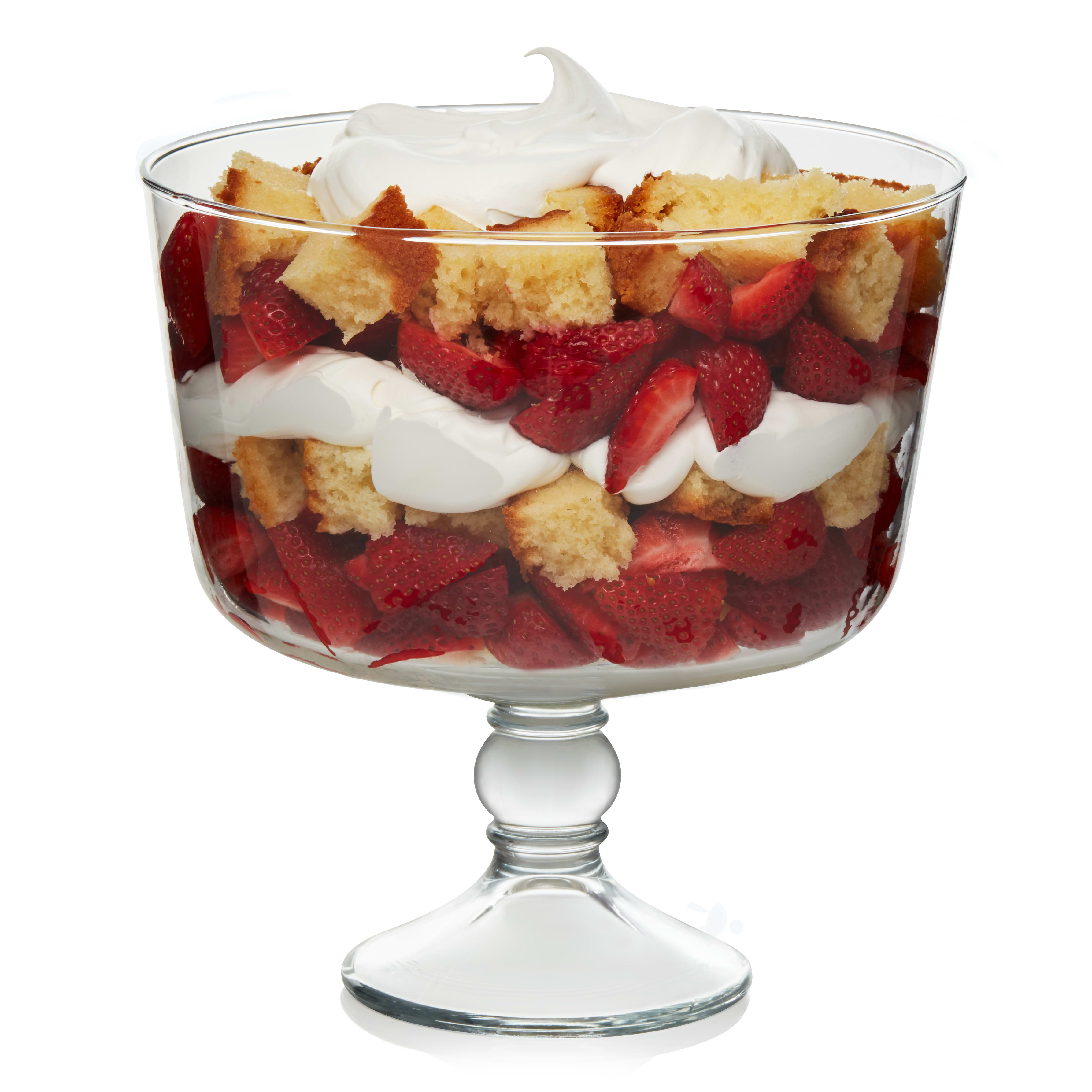 Libbey Selene Footed Glass Trifle Bowl， 9-inch