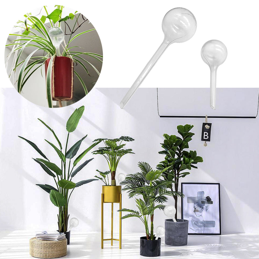 10 Pack Clear Plant Watering Globes，Plastic Self Watering Bulbs for Indoor Plants，Garden Water Device Automatic Plant Waterer Indoor Outdoor