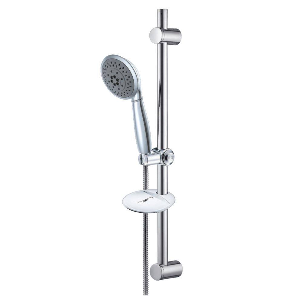 Kingston Brass 24 in. 5-Spray Slide Bar Hand Shower in Chrome YKX2522SBB