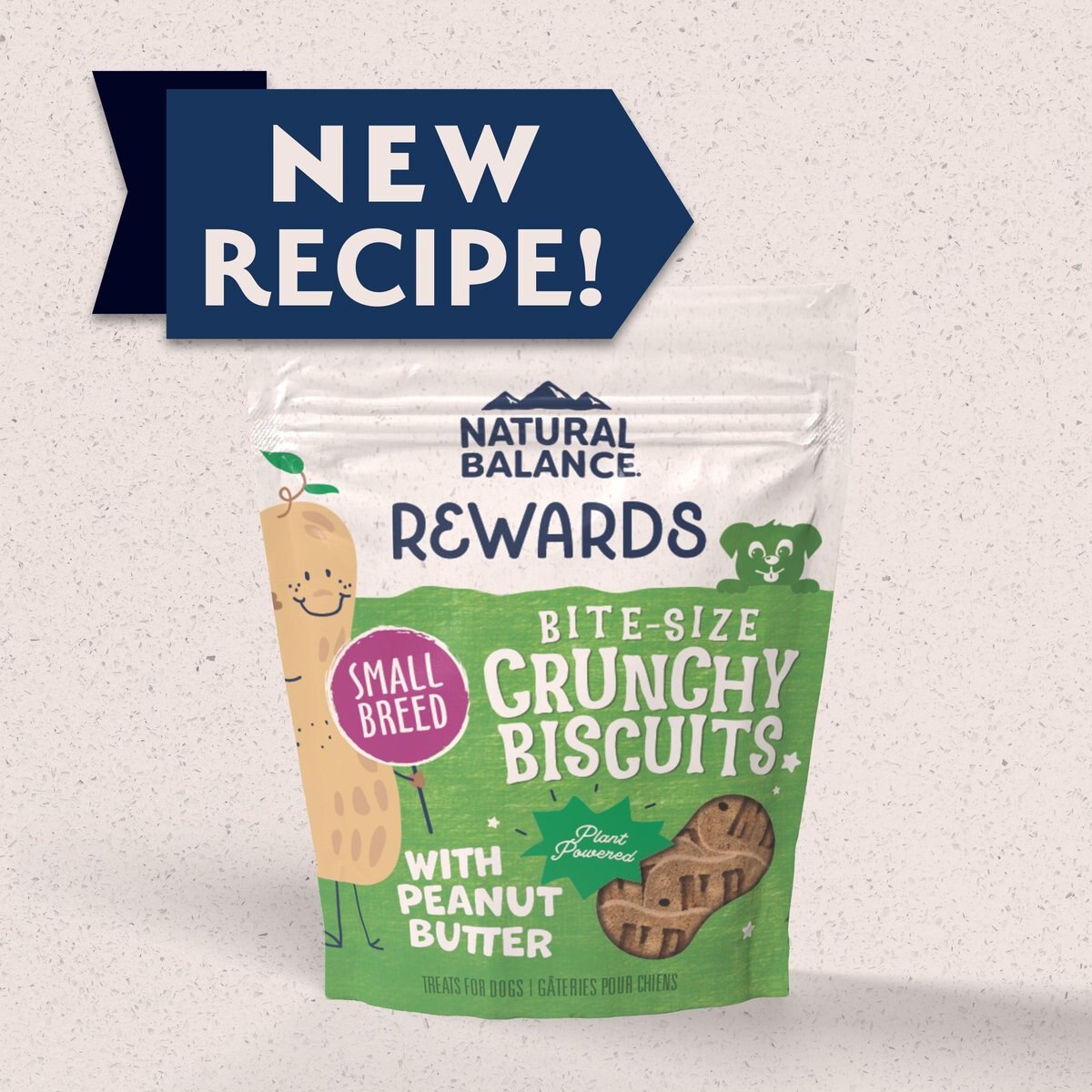 Natural Balance Rewards Crunchy Biscuits With Peanut Butter Small Breed Dog Treats