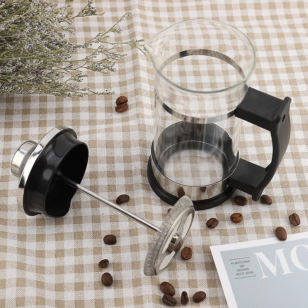 Stainless Steel Glass Coffee Pot French Press Filter Pot Household Tea Maker