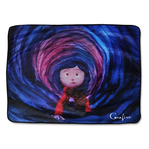 Surreal Entertainment Coraline Fleece Throw Blanket 45 X 60 Inches