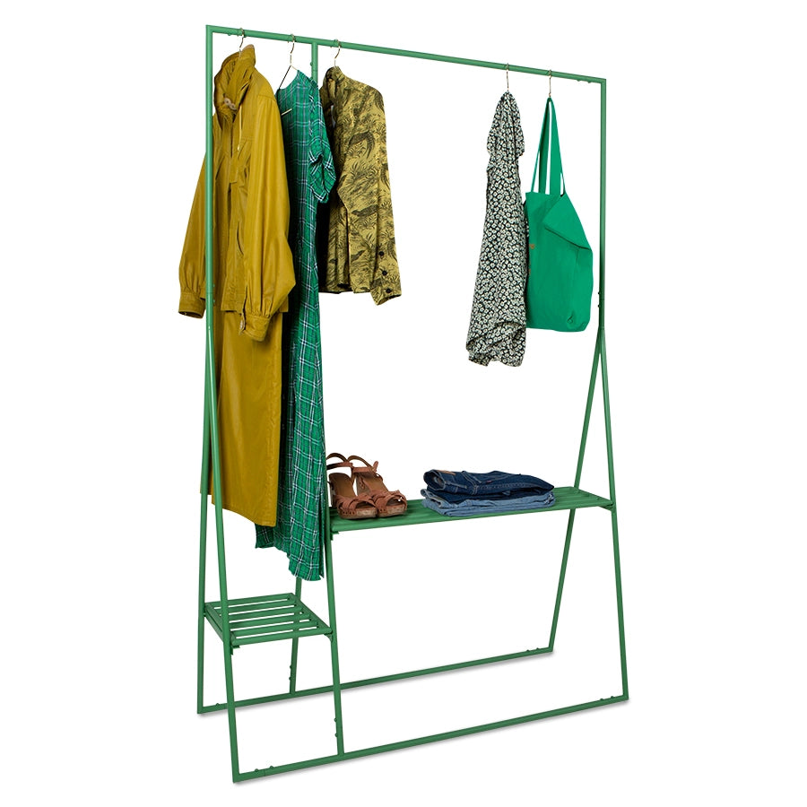 Open wardrobe rack - fern green