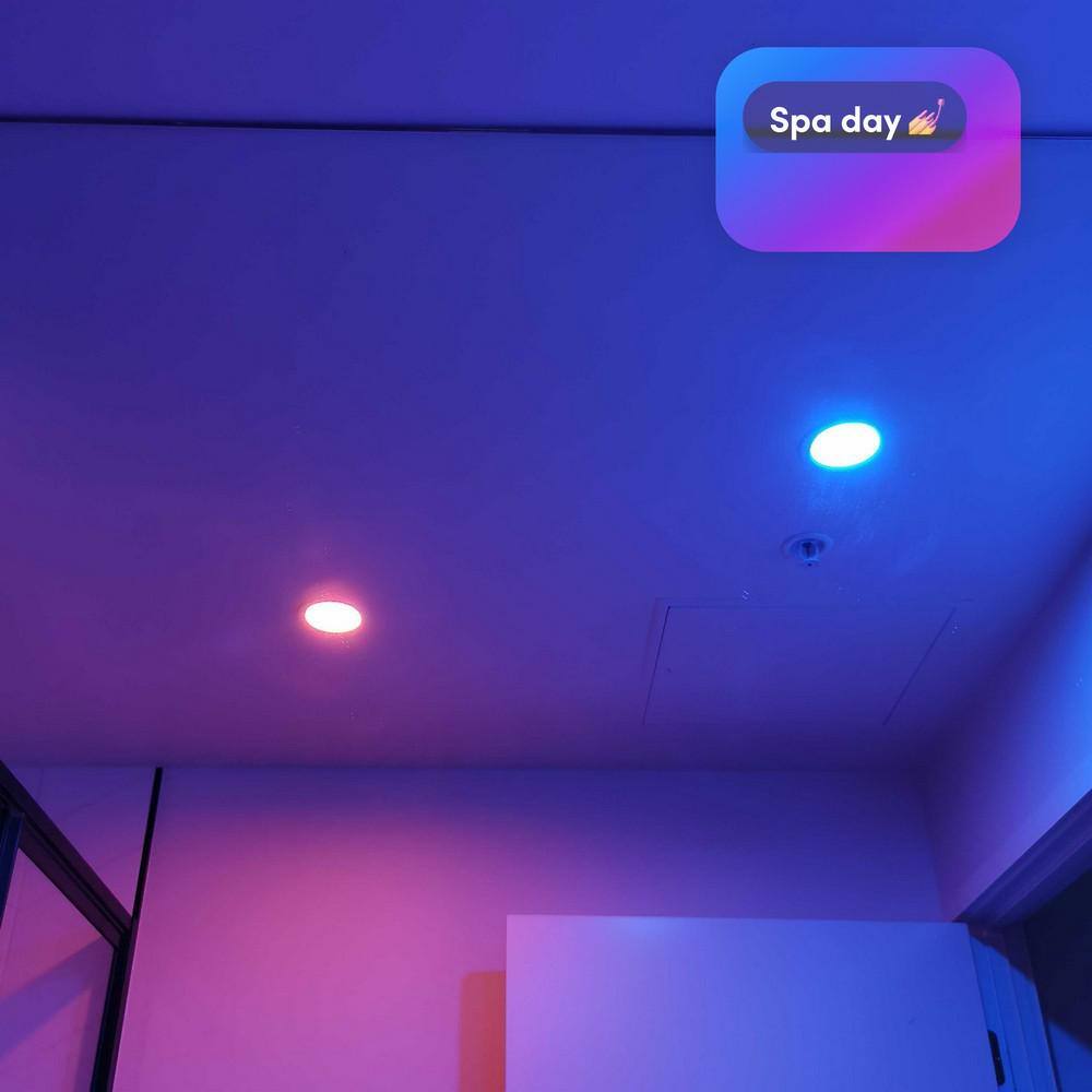 LIFX 56 in. 65-Watt Equivalent Multi-Color Smart AlexaHey GoogleHomeKitSiri Retrofit Integrated LED Recessed Downlight LXDL6CUS