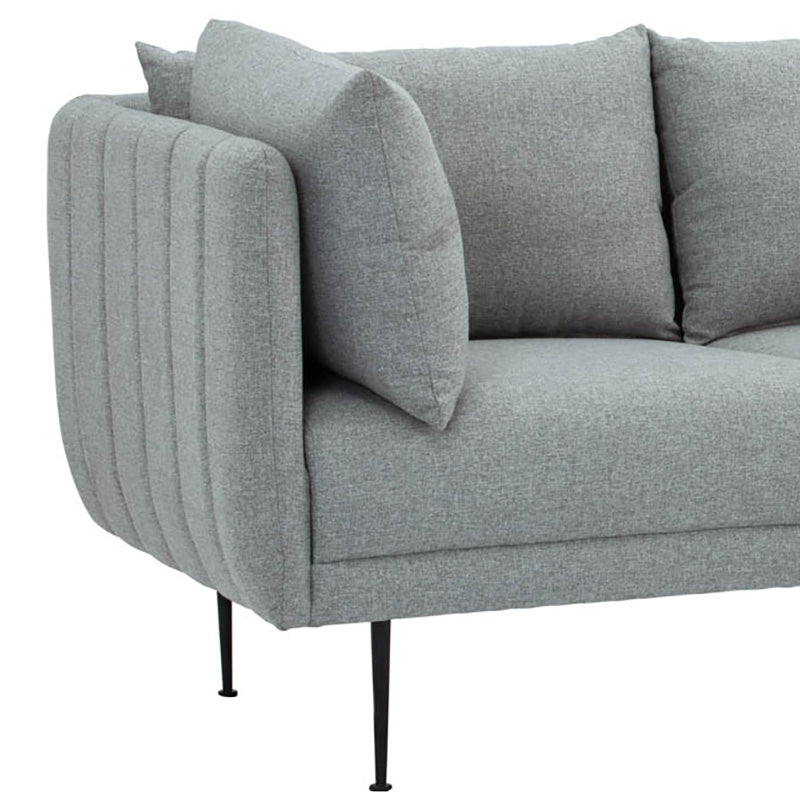 SUPRA 3 Seater Sofa - Pale SIlver