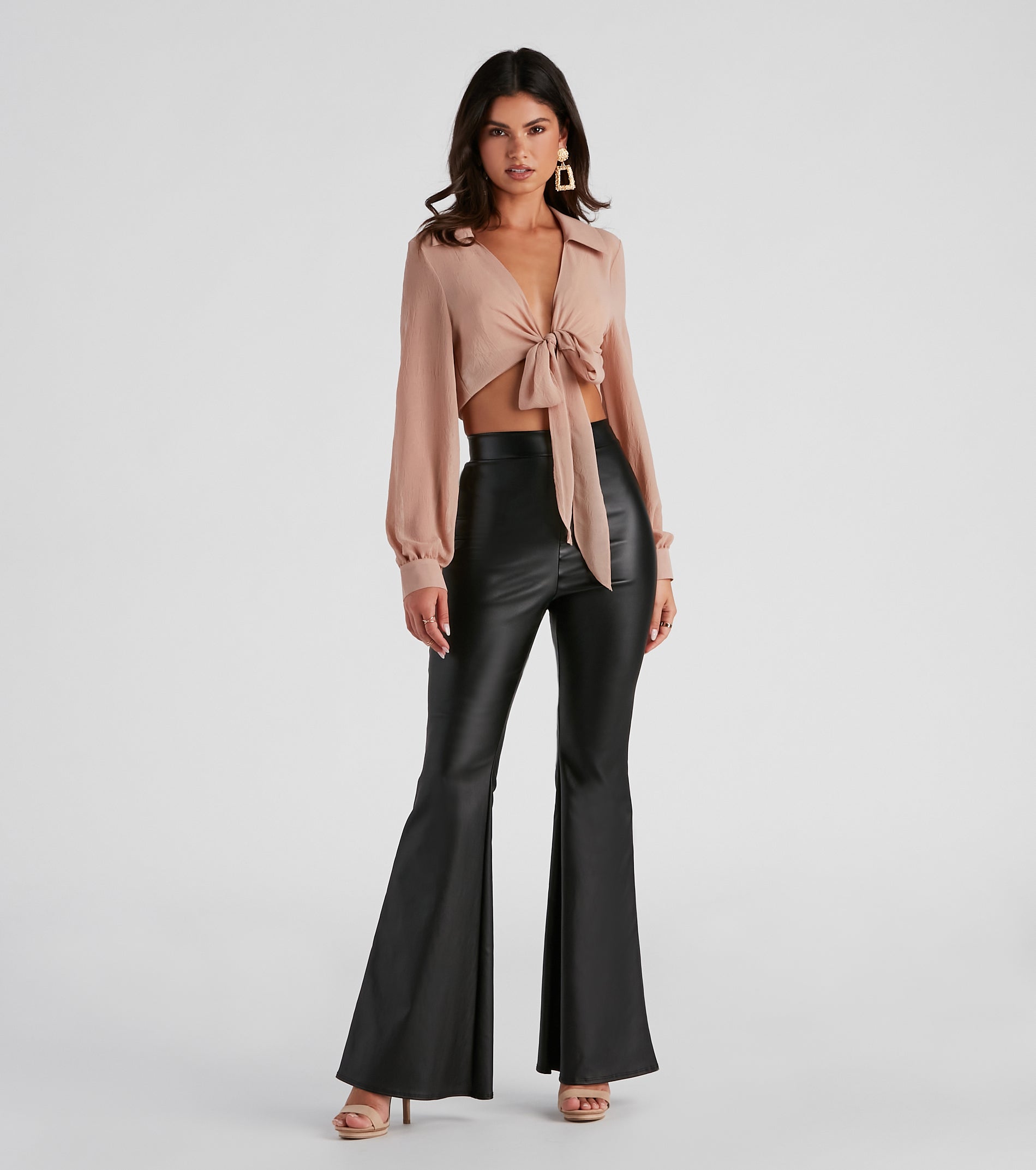 Chic Style Moves Tie-Front Top