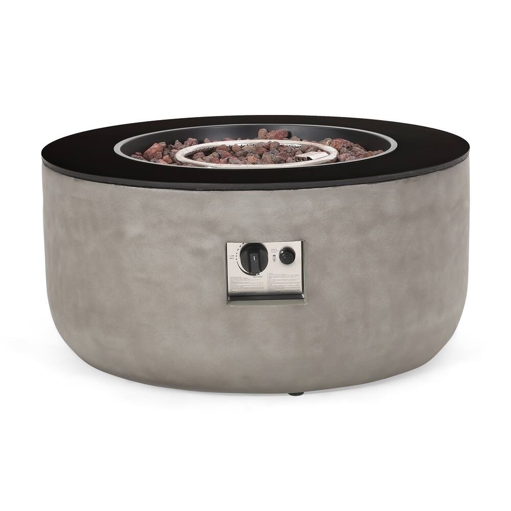 Adio Outdoor Modern 31 inch Circular Fire Pit by Christopher Knight Home   31.10\