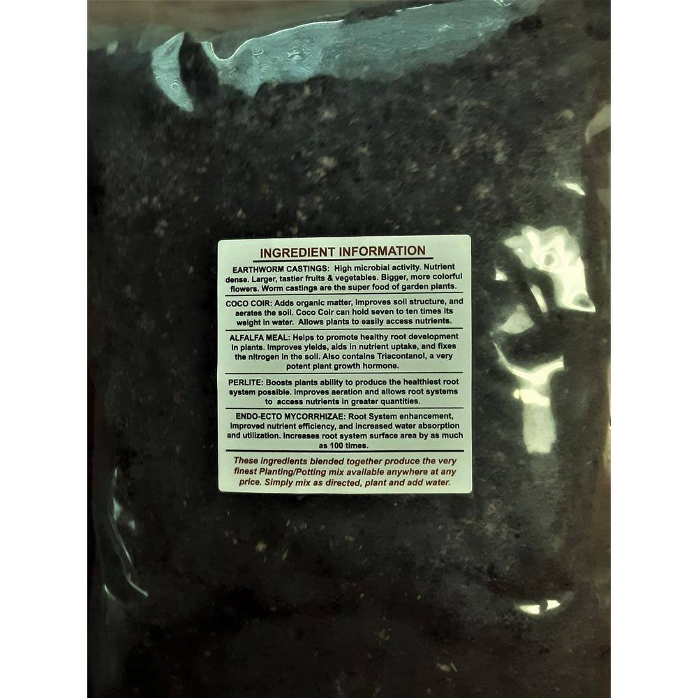 Soil Blend Premium Planting Soil Mix Special Blend with Perlite Worm Castings Coconut Coir and Endo and Ecto Mycorrhizae SBPS10MYCO