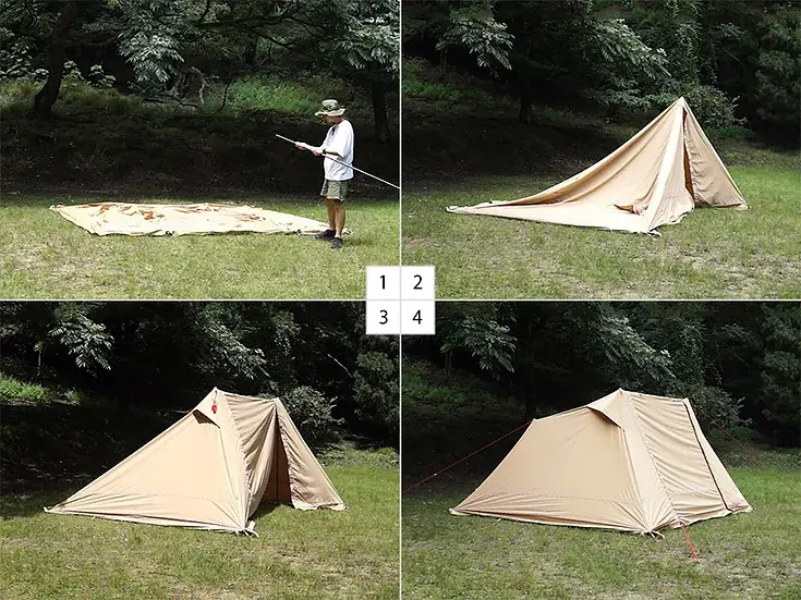 High Quality Waterproof Single Layer outdoor large space camping tent