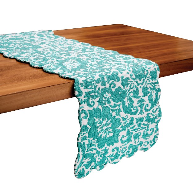 X 51 quot Madison Aqua Table Runner