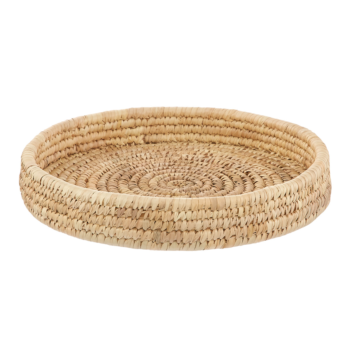 Round Palm Leaf Tapered Hamper