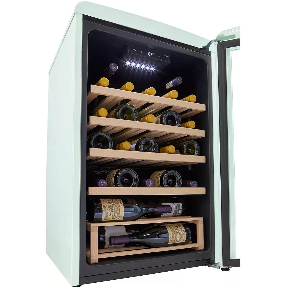 Unique Appliances 28-Bottle Classic Retro Wine Cooler with Single Zone UGP-125CR WF LG